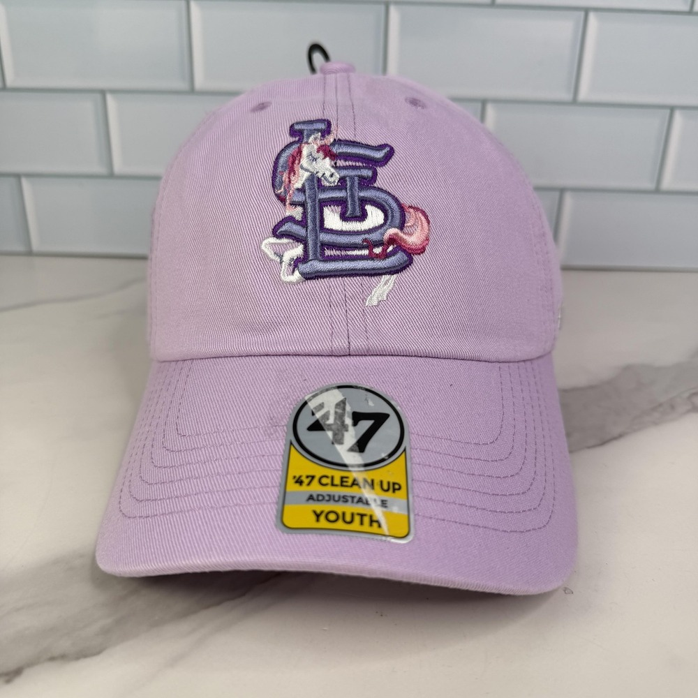 St. Louis Cardinals Hat Cap Strap Back Youth Unicorn Lavender Baseball‎ Dad Hat